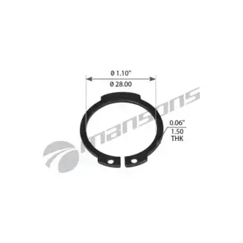 кольцо стопорное! D28x1,5mm ролика \RVI CR10 MANSONS