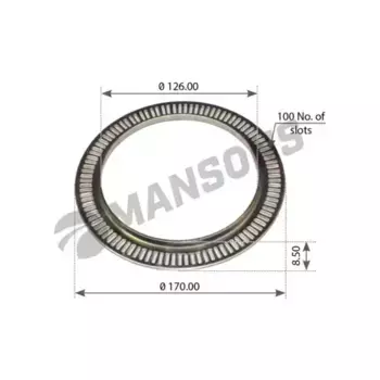 кольцо ступицы! (м) D170xD126x8,5mm под ABS =100Nos \Scania 4-ser/P/G/R/T-ser 100.069 MANSONS
