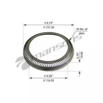 кольцо ступицы! металл 116.5x157.3 зубчатое ABS Z=90No\ SAF 790005D MANSONS