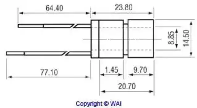 кольцо токосъемное! Nippondenso 14.9x9x24mm с двумя проводками\ Toyota, Honda, Isuzu 28-82853 WAI