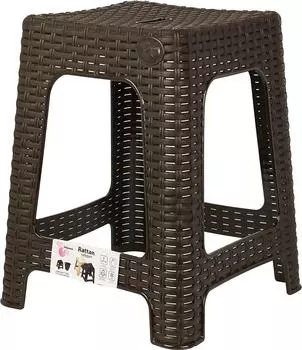 Табурет InGreen Rattan горький шоколад 36.3*36.3*44.8см