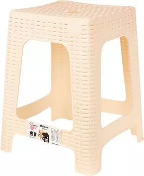Табурет InGreen Rattan сливочный 36.3*36.3*44.8см