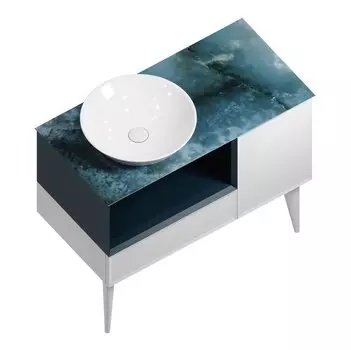 Комплект мебели Kerama Marazzi Cono 97 белый/синий матовый