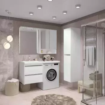 Комплект мебели Opadiris Фреш 56 под стиральную машину белый
