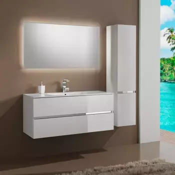 Комплект мебели Sanvit Кубэ-2 100 белый глянец