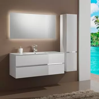 Комплект мебели Sanvit Кубэ-2 120 белый глянец