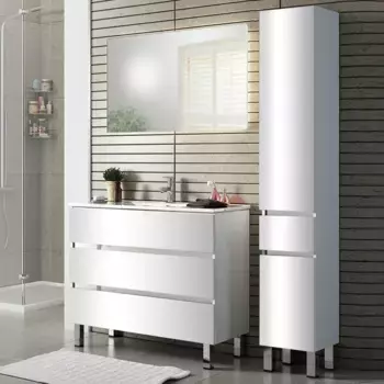 Комплект мебели Sanvit Кубэ-3 70 белый глянец