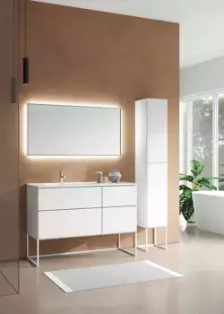 Комплект мебели SanVit Лира 120 L белый глянец