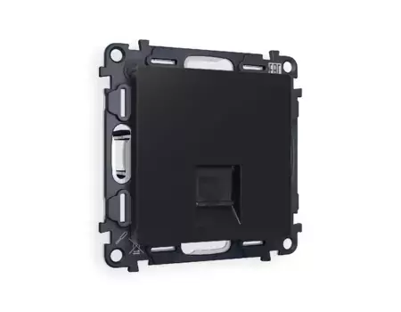 Комплект механизма компьютерной розетки RJ-45(8P8C) CAT6 со шторкой Ambrella Volt Alfa MA812010