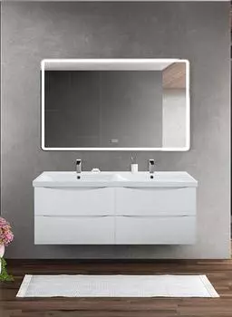 Комплект мебели BelBagno Marino-Cer 120 с двумя чашами белый