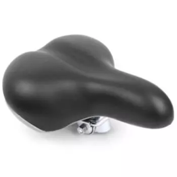 Седло велосипедное Vinca Sport, комфортное, 250*200 мм, с пружинами, черное, VS 6838