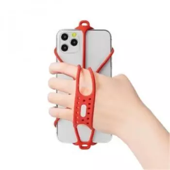 Держатель для смартфона Bone Collection RUN TIE HANDHELD, силикон, на кисть руки, для 4.7'-7,2', красный, 07-200321