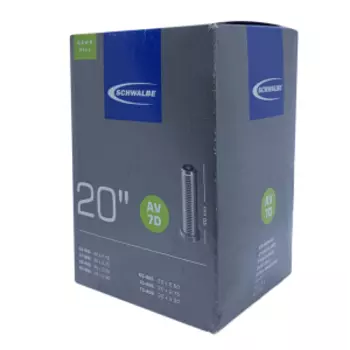 Камера велосипедная SCHWALBE AV7D, DOWNHILL, TR4, 20" (54/75-406), автониппель IB 40 mm, 05-10415740