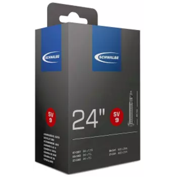 Камера велосипедная SCHWALBE SV9, 24" (28/47-507/541), спортниппель IB 40 mm, 05-10419313