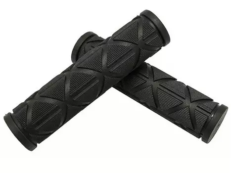 Грипсы велосипедные VELO VLG-172, Kraton, с закрытым концом, 123мм, черные, VLG-172