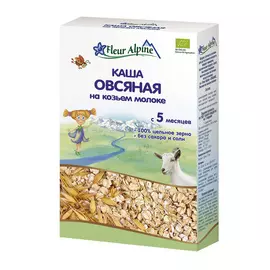 Каша на козьем молоке детская Fleur Alpine ОВСЯНАЯ, с 5 месяцев, 200 г