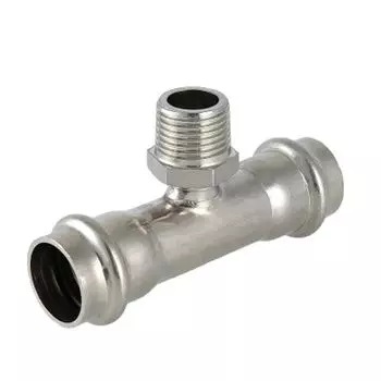 Тройник из нержавеющей стали с НР Ø28х3/4" VALTEC