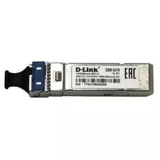 Трансивер D-link 331R/20KM/A1A WDM SFP с 1 портом 1000Base-BX-D (Tx:1310 нм, Rx:1550 нм) для одномодового оптического кабеля (до 20 км)