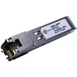 Трансивер QTECH QSC-SFP+10GEA медный интерфейс RJ45, длина сегмента 30 м, 10Гбит/c