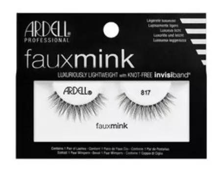 Многоразовые накладные ресницы (имитация ворса норки) c лентой из силикона Ardell Faux Mink 817