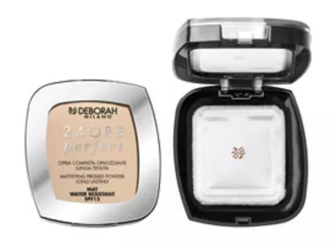 Матирующая стойкая пудра для лица Deborah Milano 24 Ore Perfect Compact Mattifying Pressed Powder