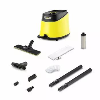 Пароочиститель напольный Karcher EasyFix SC 3 Deluxe 1900Вт желтый/черный