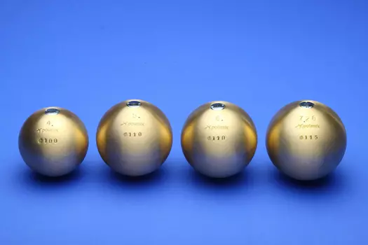 Ядро соревновательное 5,45 кг, диам. 110 мм, латунь Polanik PK-5,45/110-М