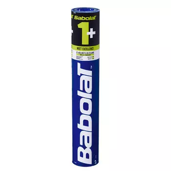 Воланы для бадминтона Babolat 1+ (перо/пробка),551027, уп.12шт., бел., сред. скор.