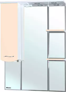Зеркало Bellezza Мари L 75 белое, бежевое