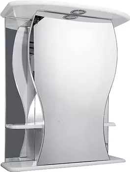 Зеркало-шкаф Misty Карина 60 L с подсветкой, белый