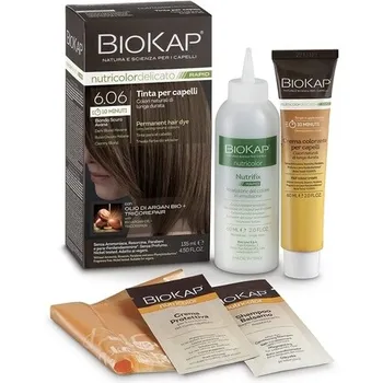 Краска для волос Bios Line Biokap Nutricolor Delicato Rapid 6.06 Темно-русый Гавана 140мл