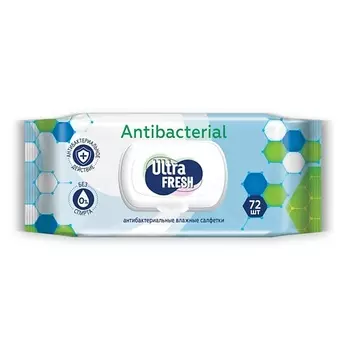 ULTRA FRESH Влажные салфетки Antibacterial 72.0
