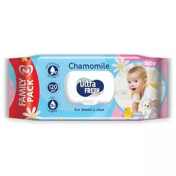 ULTRA FRESH Влажные салфетки для детей и мам Baby 120.0