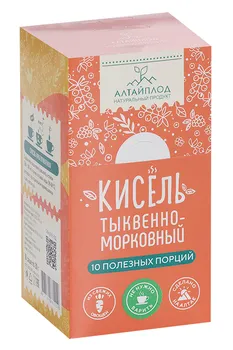 Кисель АлтайПлод Тыквенно-морковный витаминизир сухой, 20 г, 10 шт, саше