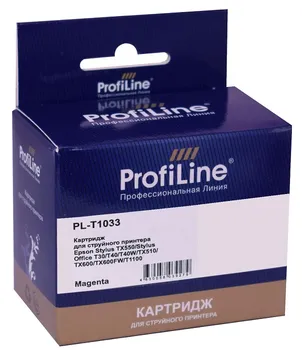 Картридж ProfiLine PL_T1033_M струйный для принтеров Epson Stylus Office T30/T40W/TX510FW/TX600FW/T1100 с чернилами на водной основе Magenta 11,1 мл