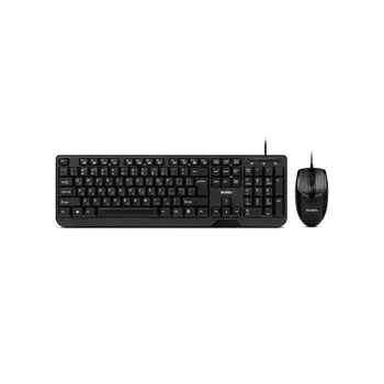 Набор клавиатура + мышь SVEN KB-S330C черные (USB, 104 кл., 3кн., 1200 dpi)