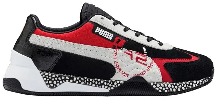 Кроссовки Puma Scuderia Ferrari x Speed Hybrid 'Black White Rosso Corsa', черный