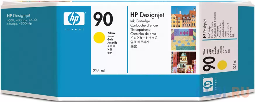 Картридж HP C5064A №90 для HP Designjet 4000 4000ps 4500 4500p желтый