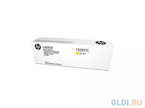 Картридж HP CB382YC для LaserJet CM6030/CM6040 желтый 25000стр