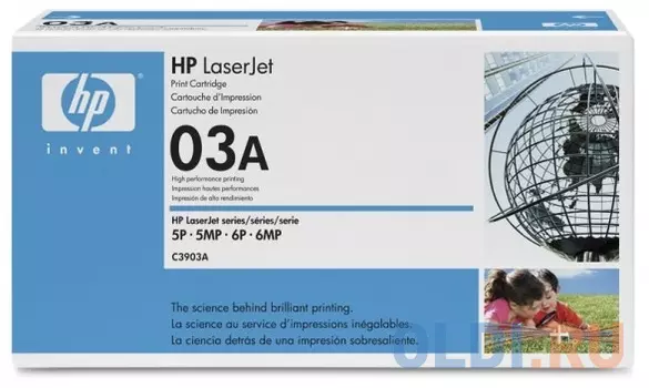 Картридж HP C3903A LaserJet 5P/5MP/6P/6MP черный 4000стр