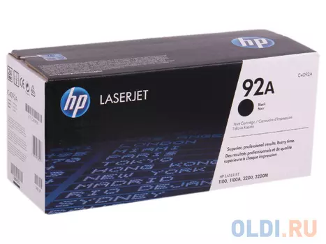 Картридж HP C4092A C4092A C4092A C4092A C4092A C4092A 2500стр Черный