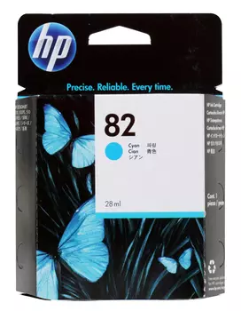 Картридж HP CH566A (№82) голубой 28мл Designjet 500/510