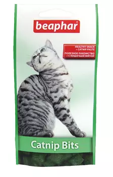 Лакомство Beaphar Catnip-bits для кошек подушечки с кошачьей мятой (150 гр)