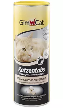 Лакомство Gimcat Tabs Mascarpone &amp; Biotin витаминизированное для кошек с маскарпоне и биотином 425 гр (1 шт)