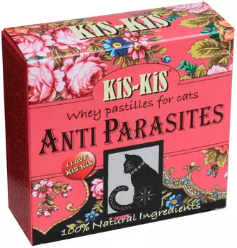 Лакомство Kis-kis Pastils Anti-parasites витаминизированное для кошек против паразитов 60 гр (1 шт)