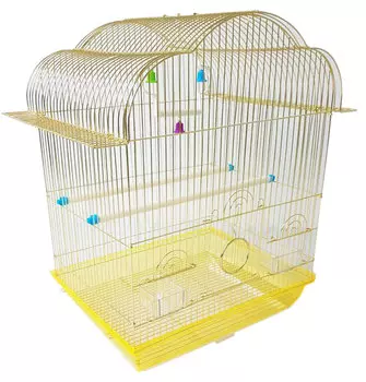 Клетка для птиц Tesoro в3121 37 х 28 х 48 см золото (1 шт)