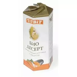 Лакомство Tit Bit био десерт для собак печенье с лососем (мини)