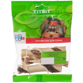 Лакомство Tit Bit для собак палочки витые с начинкой (1 шт)
