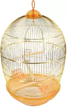 Клетка для птиц Triol 480g круглая золото 48 х 76,5 см (1 шт)