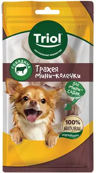 Лакомство Triol для собак маленьких пород мини колечки трахея говяжья 35 гр (1 шт)